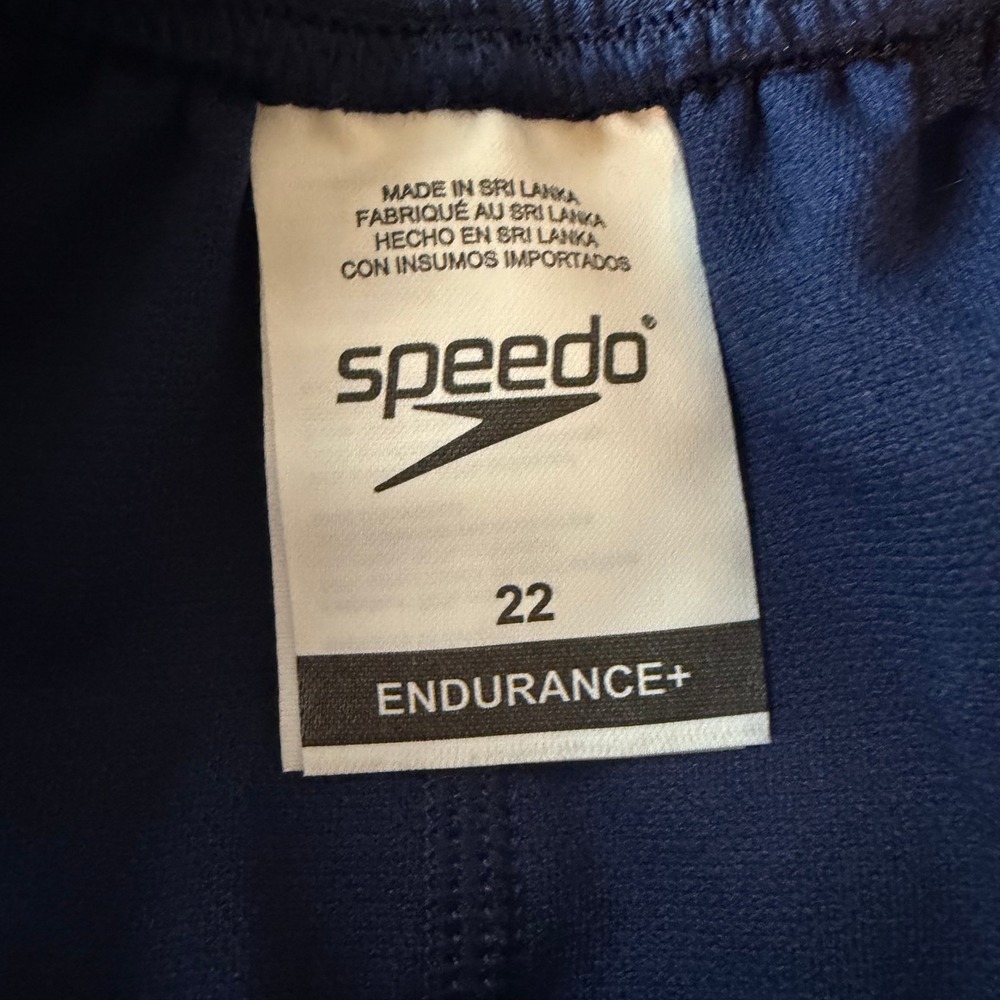 Speedo One Piece Swimsuit Women Size 22 Navy Endurance+ Training Swimwear - Picture 6 of 8